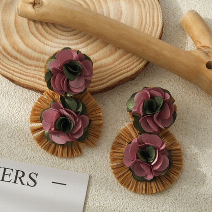 Bohemian Multicolor Floral Earrings