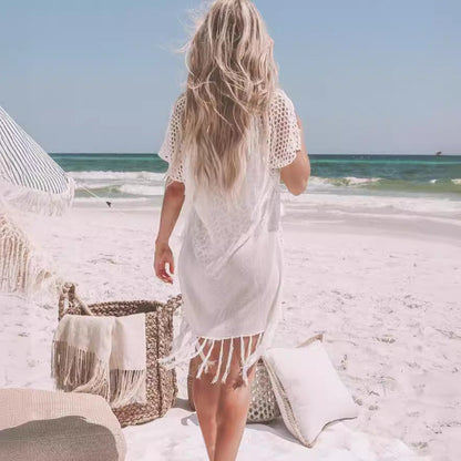 Women Fashion Casual Vacation Knitted Cover-Ups