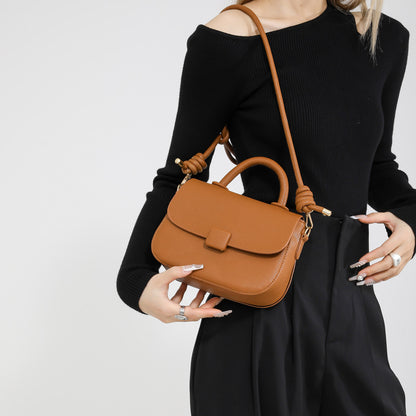 Sac à bandoulière décontracté de couleur unie pour femme