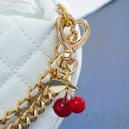 Personalized Creative Cherry Heart-Shaped Key Chain