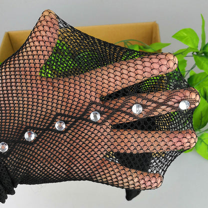 Women Fashion Sexy Rhinestone Hollow-Out Stockings