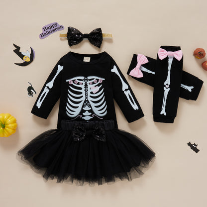 Baby Girls Halloween Clothing Set Cotton Polyester Design