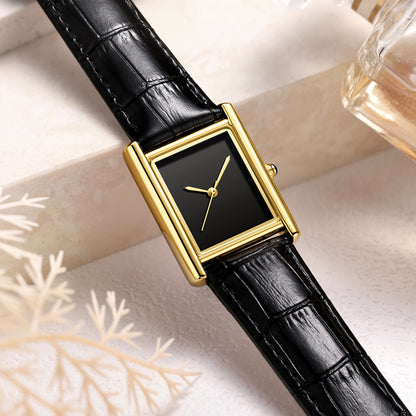 Casual Square Dial Waterproof Quartz Watch for Men and Women