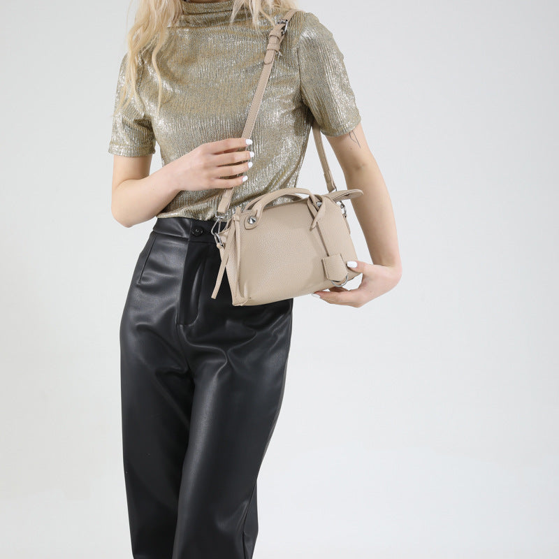Fashion Solid Color Women Commuter Shoulder Bag