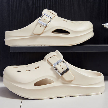 Zapatillas informales con suela gruesa y antideslizantes para mujer