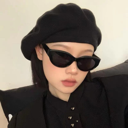 Gafas de sol de moda con montura ovalada y resistentes a los rayos UV