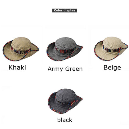 Sombreros de pescador plegables, transpirables y neutros.