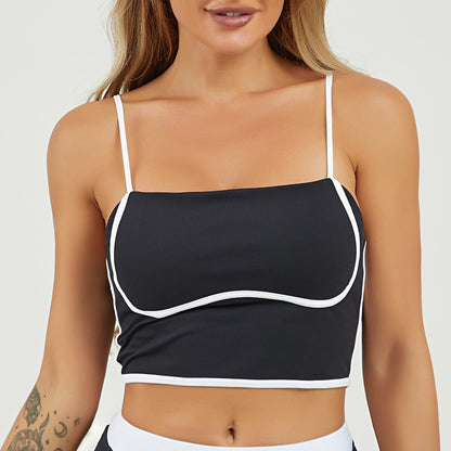 Women Casual Color Block Quick-Drying Yoga Set