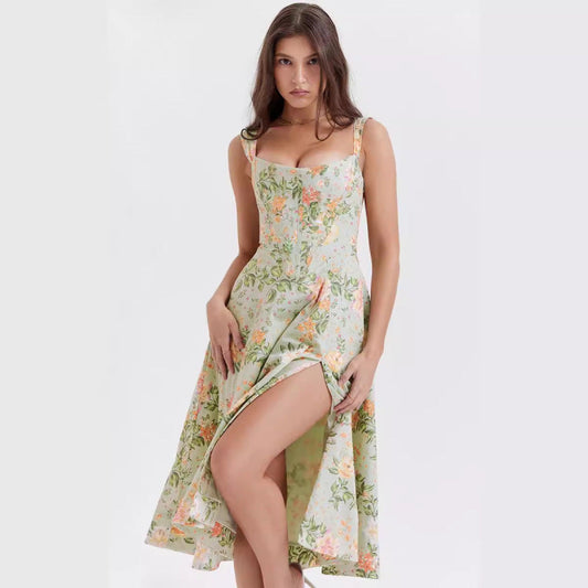 Vacation Women Casual Elegant Floral Print Dress