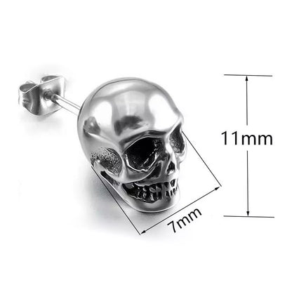 Boucles d'oreilles vintage personnalisées en forme de crâne d'Halloween