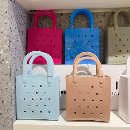 Bolso de playa de PVC de color liso de moda - Jelly Pack Tote