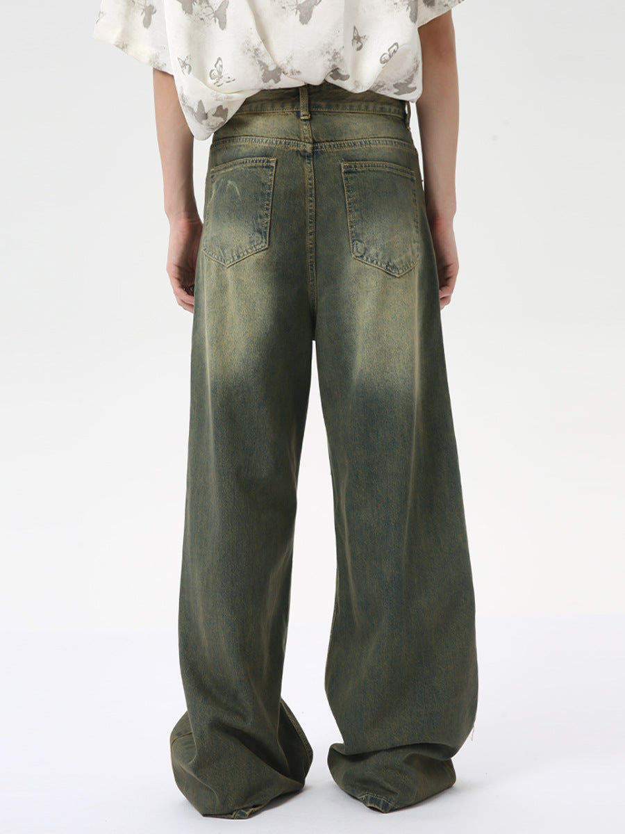 Jean rétro coupe droite et large pour homme