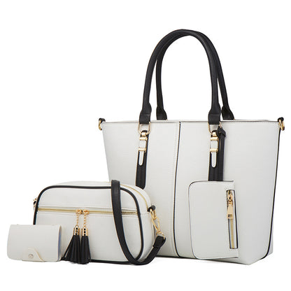 Ensembles de sacs à main de grande capacité à contraste de couleurs tendance