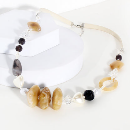 Collar largo geométrico vintage de moda para mujer