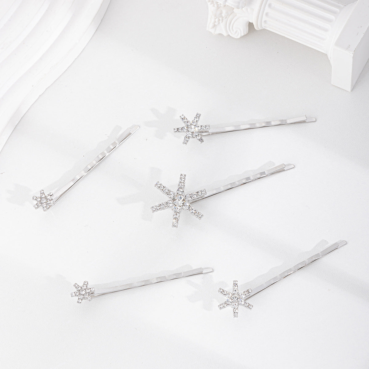 Pince flocon de neige en alliage strass tendance