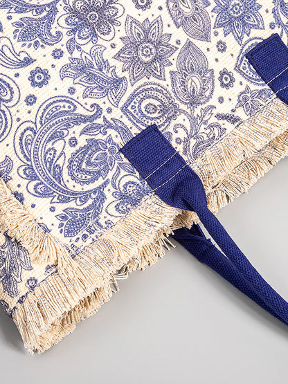 Bolso de mano bohemio informal de gran capacidad para mujer
