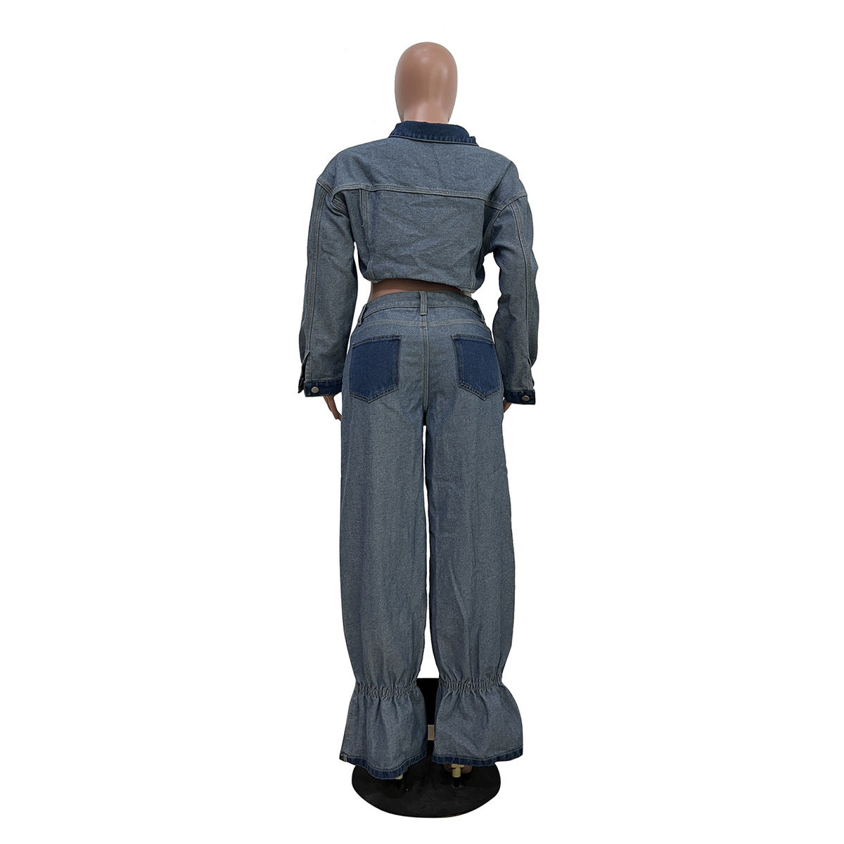 Women Fashion Color Denim Set for a Stylish Look
