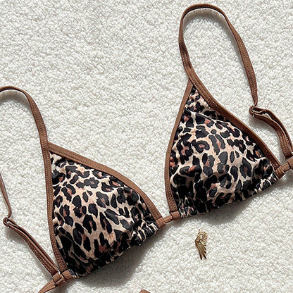 Bikini léopard sexy pour femme