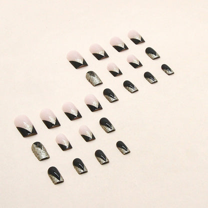 Nail Art cercueil pailleté pour femme
