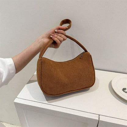 Solid Color Simple Fashion Underarm Bag