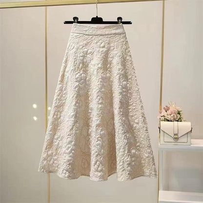 Falda Jacquard Retro Casual de Moda para Mujer