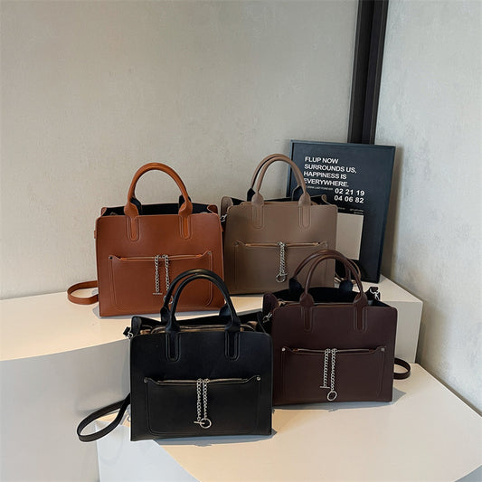 Commuting Casual Large Capacity Contrast Color Tote
