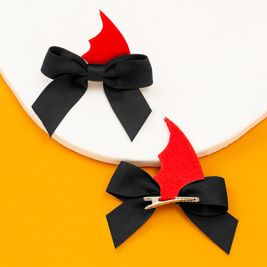 Pinza para el pelo para disfraz de Halloween, para mujer, de terror, divertida, de vampiro, murciélago y demonio