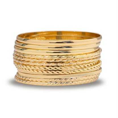 Conjunto de pulseras sencillas multicapa de estilo bohemio
