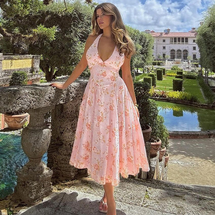 Pink Floral Dress