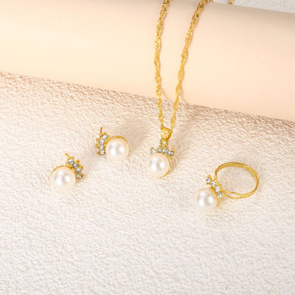 Women Fashion Imitation Pearl Jewelry Set
