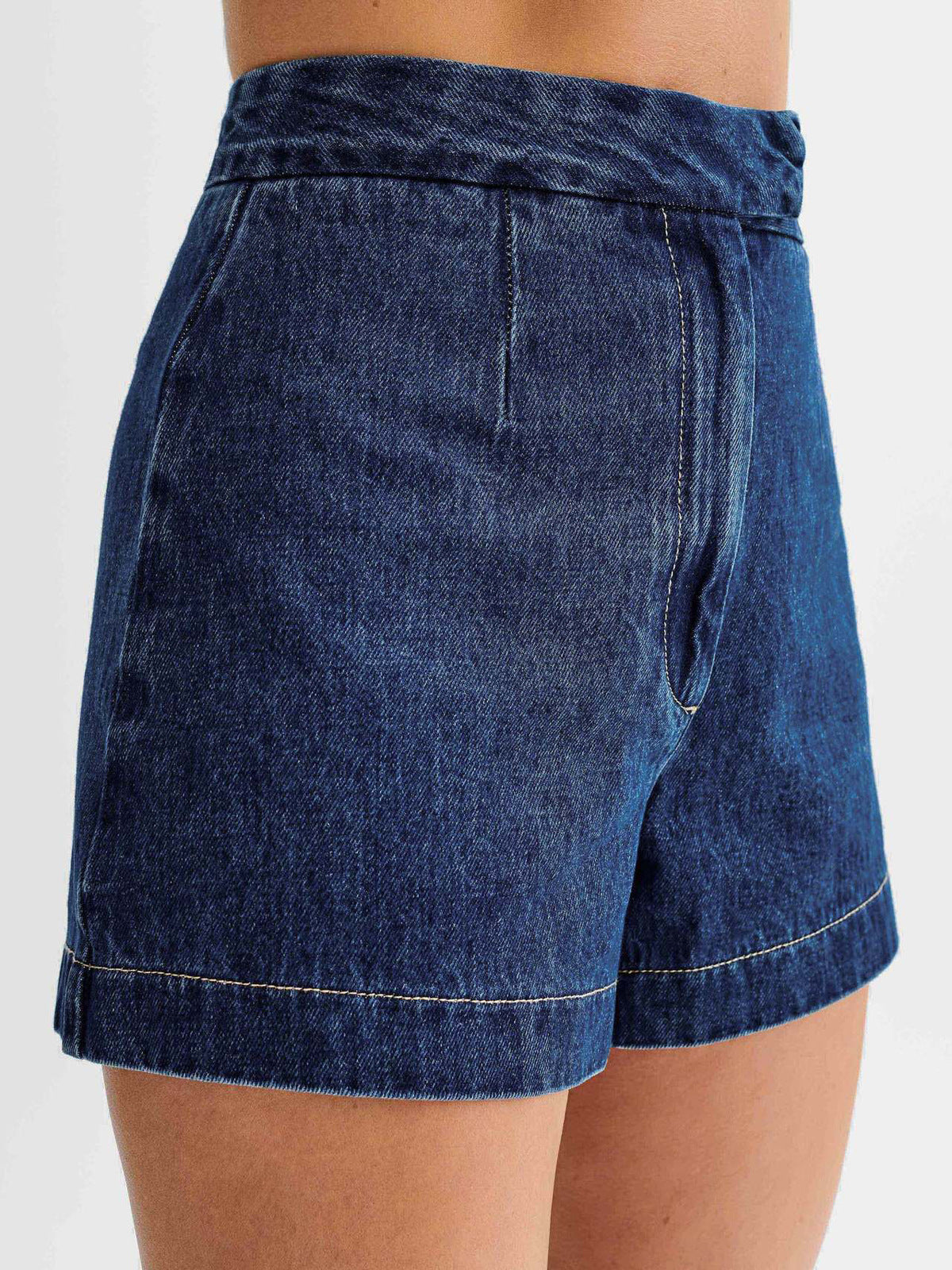 Women Fashion Casual Sleeveless Vest And Denim Shorts Two-Piece Set
