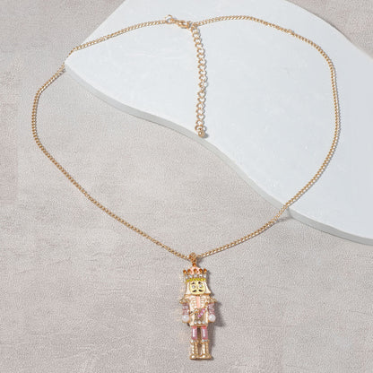 Collar con colgante de aleación de dibujos animados creativos de moda para mujer
