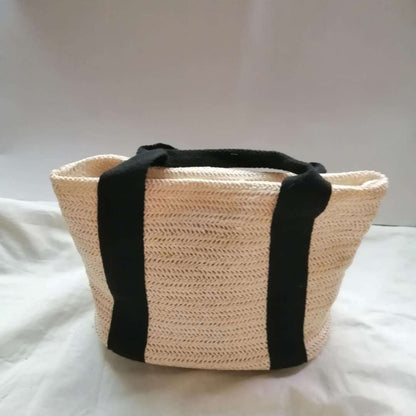 Summer Vacation Basket Straw Woven Tote Bag