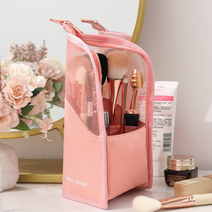 Bolsa de cosméticos portátil, multifuncional e impermeable para mujer