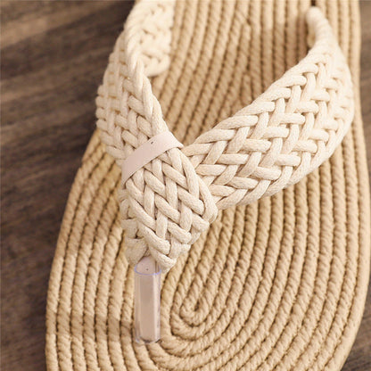 Chanclas casuales de playa de talla grande para mujer de moda de verano