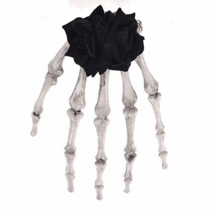 Pince à cheveux en forme de main de squelette pour femme, accessoire humoristique et exagéré pour Halloween