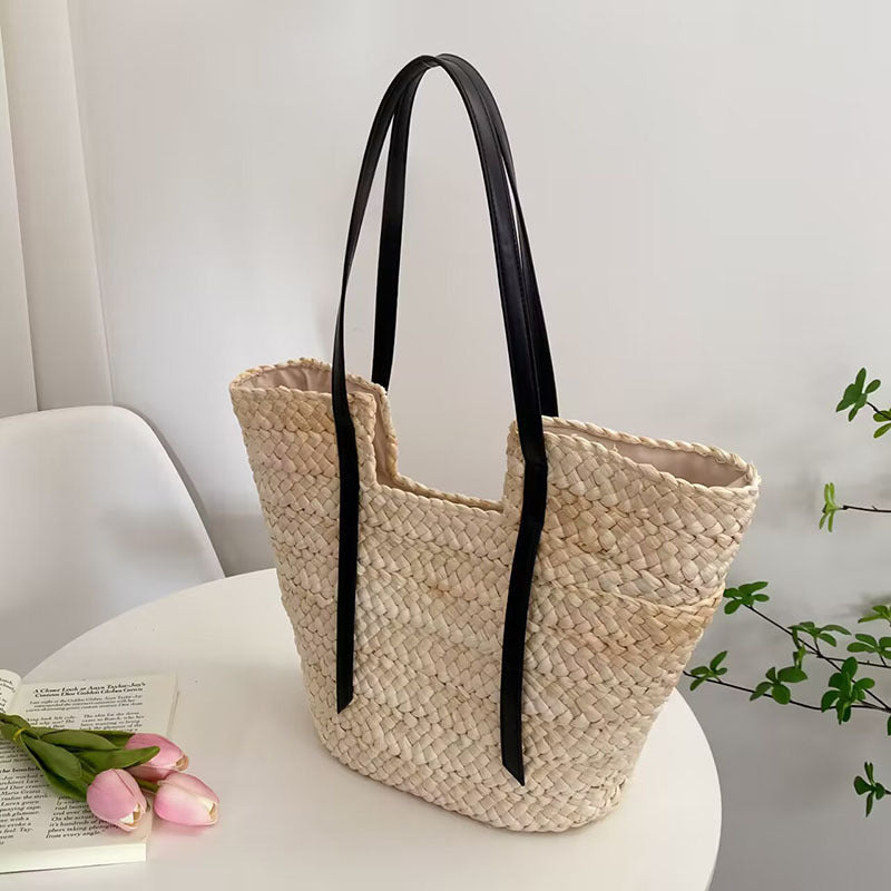 Bohemian Style Large Capacity Straw Woven Tote Bag