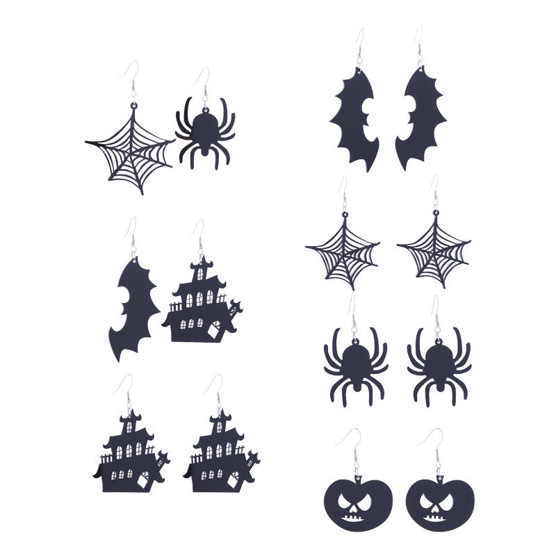 Halloween Women Funny Horror Acrylic Earrings