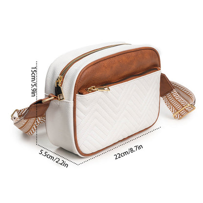 Women Casual PU Leather Square Crossbody Bag