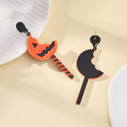 Halloween Women Fashion Funny Pumpkin Earrings