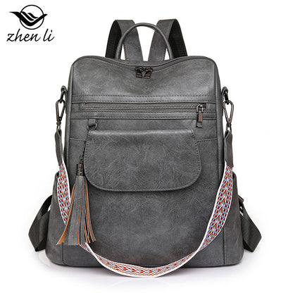 Women Large Capacity Retro Dual-Use Backpack