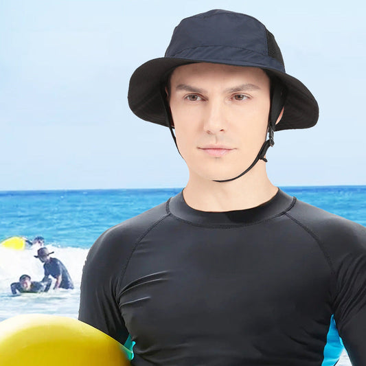 Sombrero de pescador unisex sencillo para senderismo, surf y exteriores con protección solar