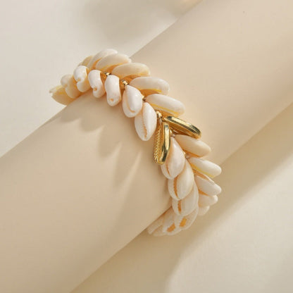 Women's Bohemian Shells Design Drawstring Bracelet