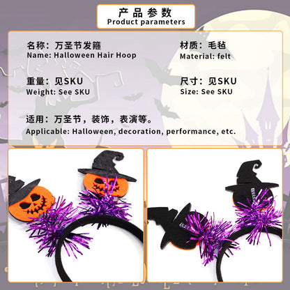 Diadema estéreo para fiesta de Halloween con accesorios festivos