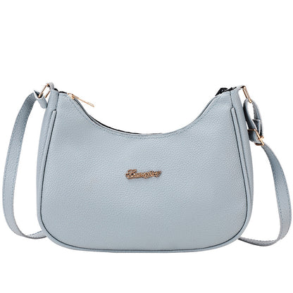 Soft Litchi Grain Women Underarm Bag