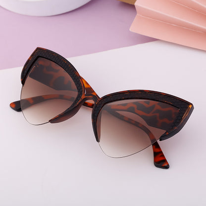 Gafas de sol de moda con protección UV para mujer con diseño de ojo de gato