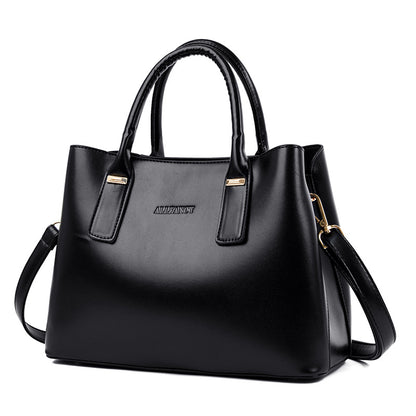 Sac à main décontracté à grande capacité pour femme, couleur unie