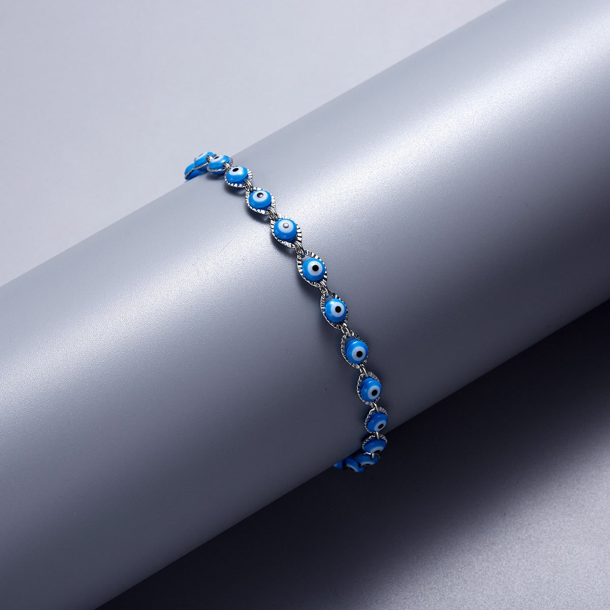 Women Fashion Casual Devil'S Eye Alloy Beads Bracelet