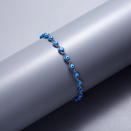 Women Fashion Casual Devil'S Eye Alloy Beads Bracelet