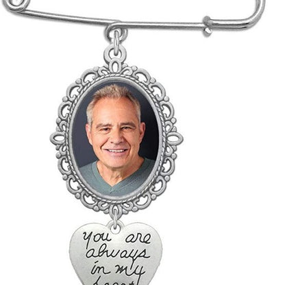 Pendentif pour cadre photo DIY, broche en alliage avec options de perles